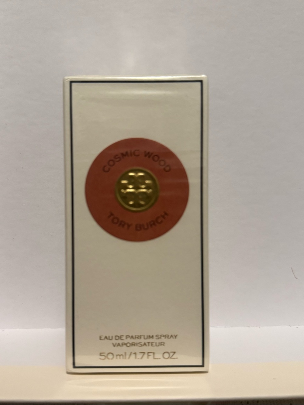 Tory burch perfume Box with Terracotta Circle and Gold Emblem🥰